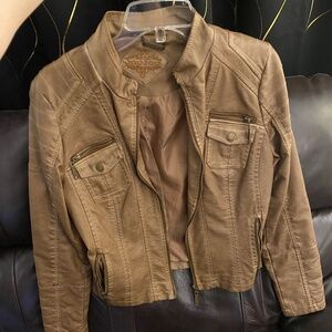 Faux Leather Jacket